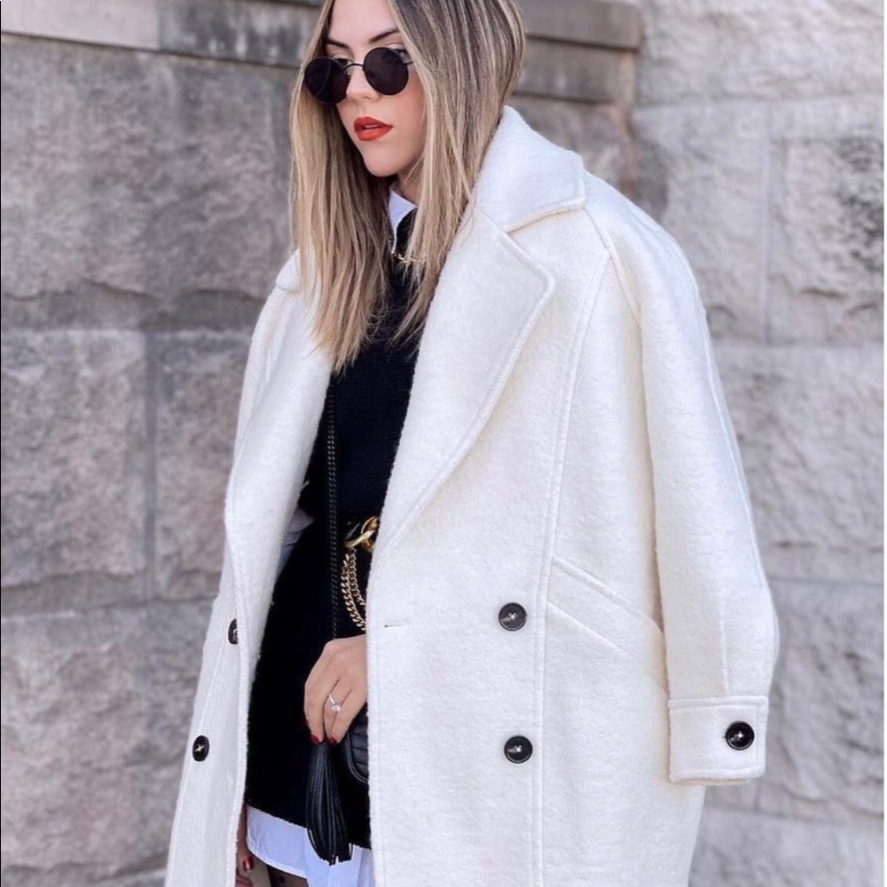 J.ING Ivory Wool Coat
